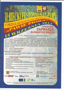 V Przegląd Zespołów Artystycznych "Pawie Pióra"; Biecz, 15.09.2013 r.